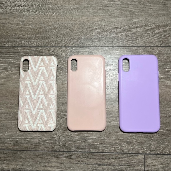 Aritzia (Auxiliary) and Silicone (pink and purple) iPhone X/XS cases - Picture 2 of 5